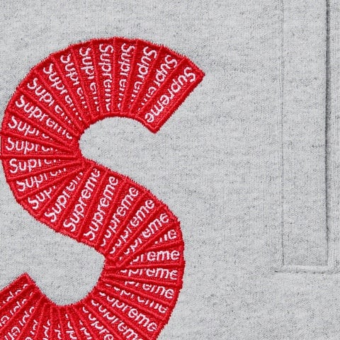 Supreme S Logo Sweatpant - Heather Grey