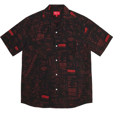 Receipts Rayon S/S Shirt - fall/winter 2020 - Supreme