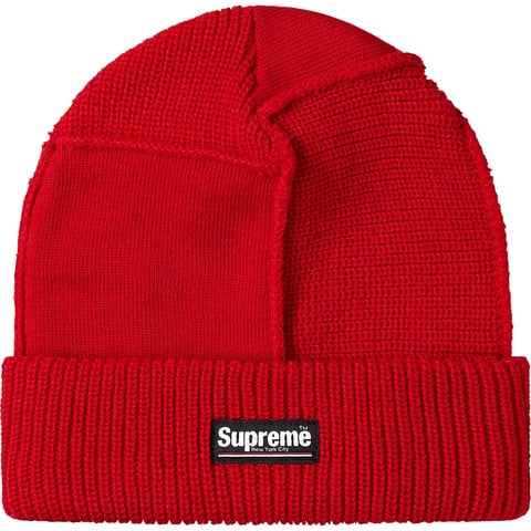 Supreme Paneled Seam Beanie - Red