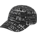 Supreme Logo Pattern 6-Panel (FW20) - Black