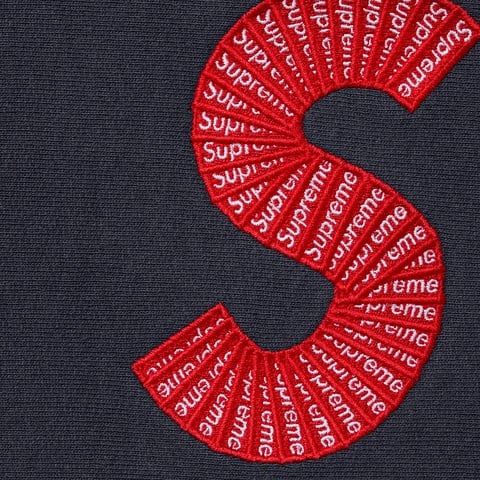 Supreme S Logo Hooded Sweatshirt - Navy