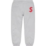 Supreme S Logo Sweatpant (FW20) - Heather Grey