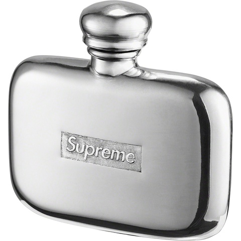 Supreme Pewter Mini Flask - Silver