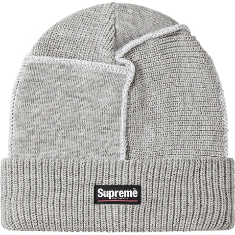 帽子 22AW Supreme Box Logo Beanie Grey Supreme x New Era Box Logo Knitted Beanie | Grey | FARFETCH