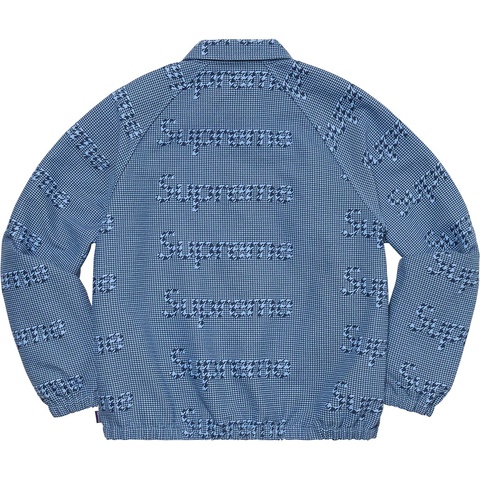 Houndstooth Logos Snap Front Jacket - Supreme