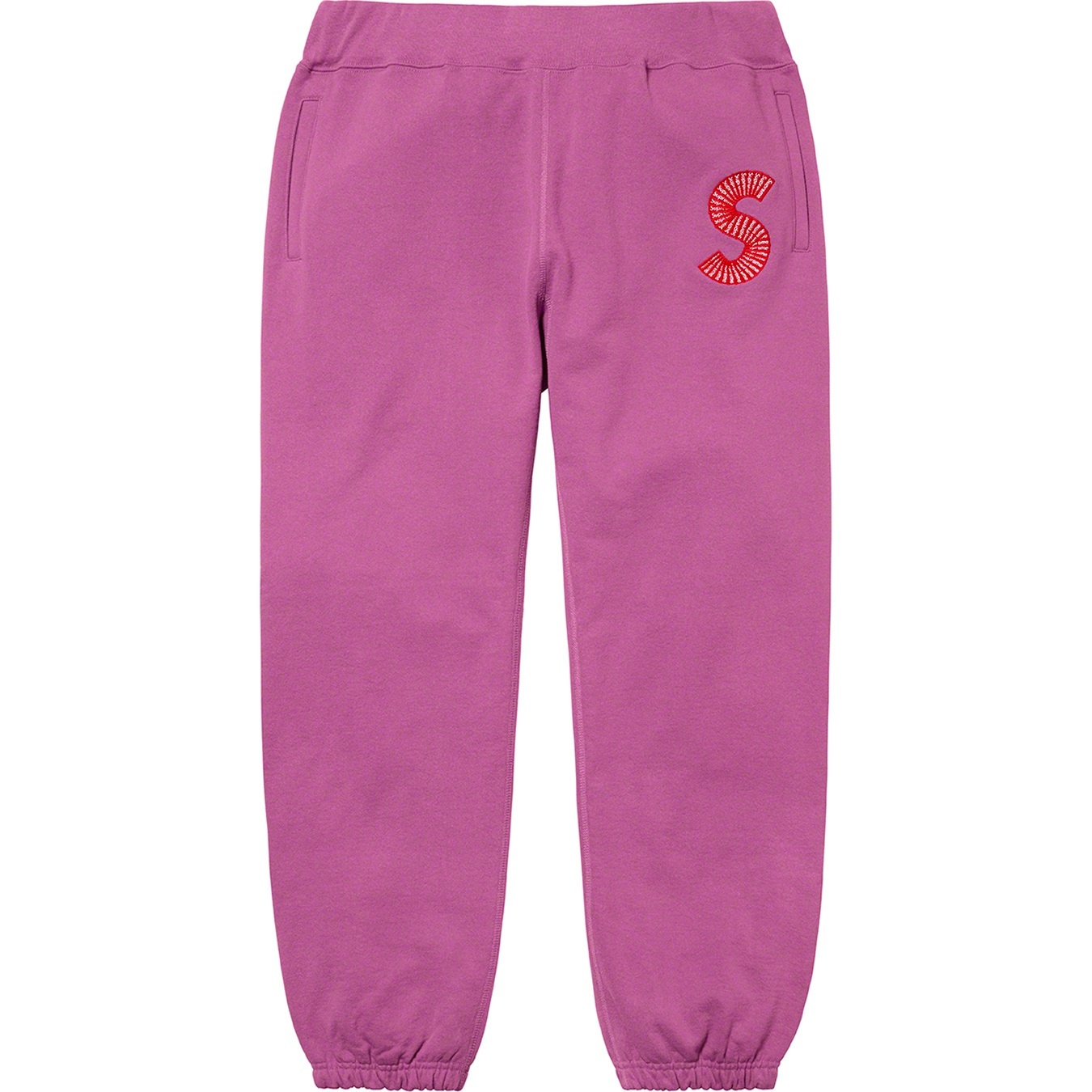 Supreme S Logo Sweatpant (FW20) - Bright Purple - $158