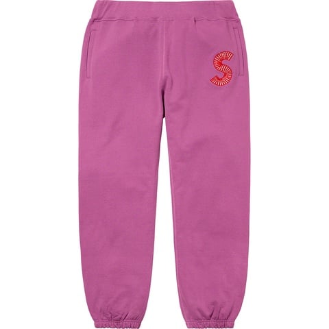 Supreme S Logo Sweatpant - Bright Purple