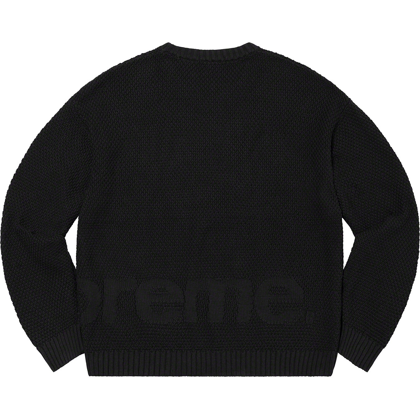 Supreme Textured Small Box Sweater (FW20) - Black - $138