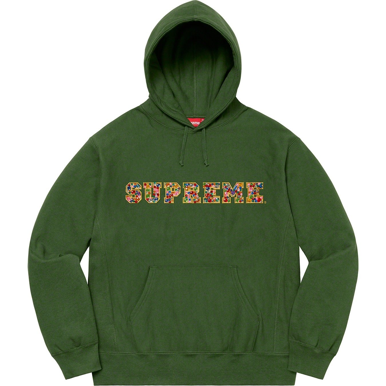 Supreme Jewels Hooded Sweatshirt (FW20) - Green - $168