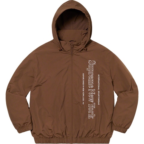 Supreme Side Logo Track Jacket - Brown