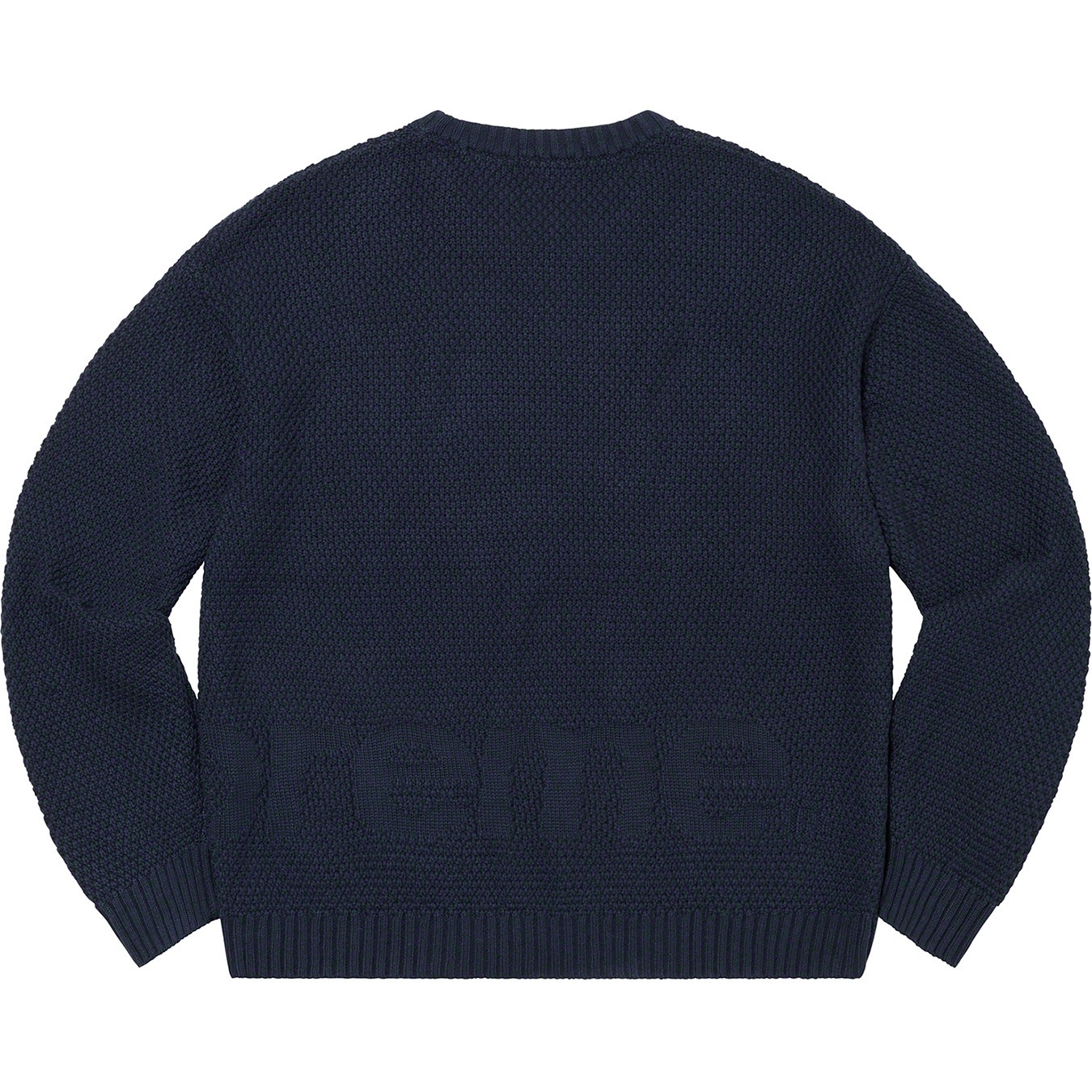 Supreme Textured Small Box Sweater (FW20) - Navy - $138