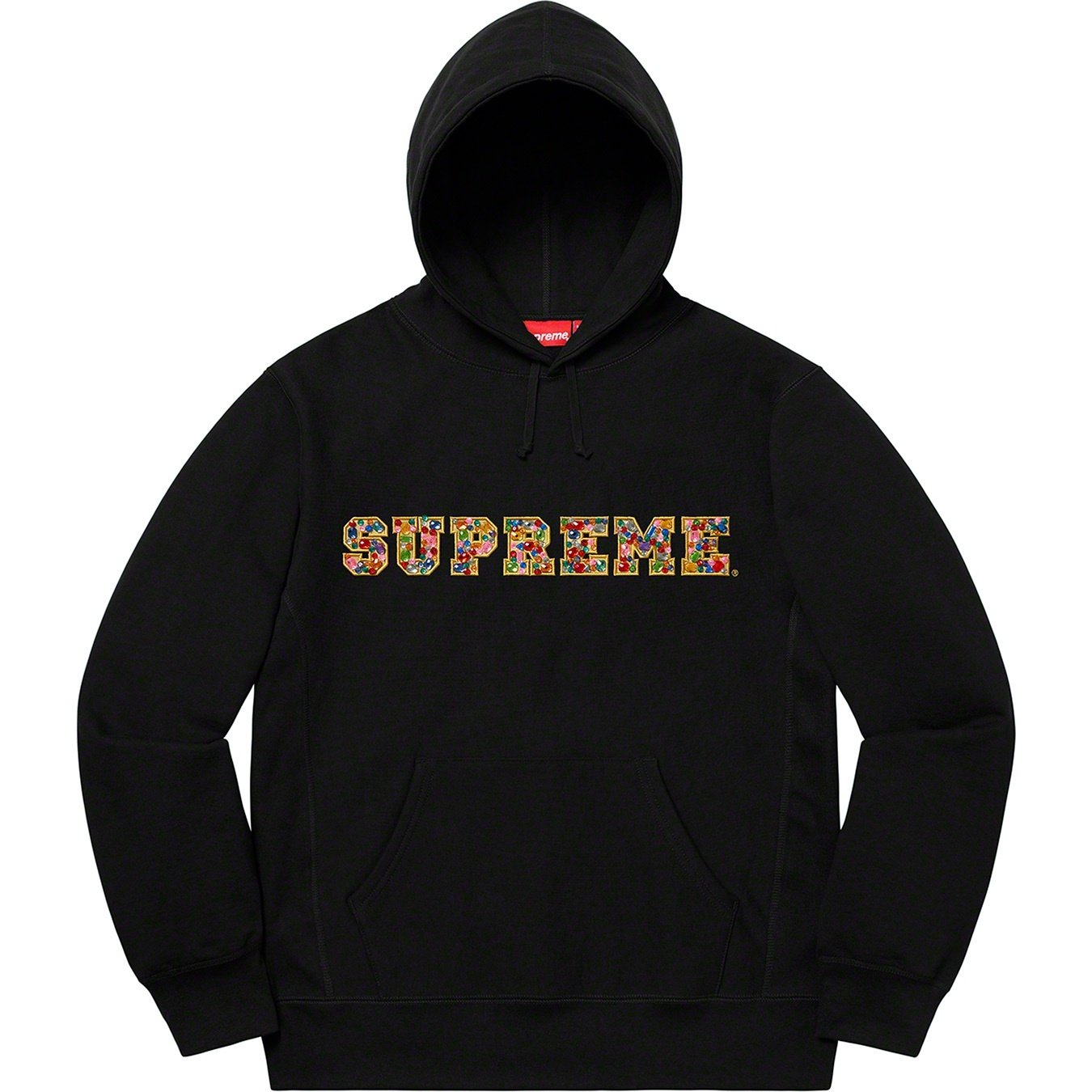 Supreme Jewels Hooded Sweatshirt (FW20) - Black - $168