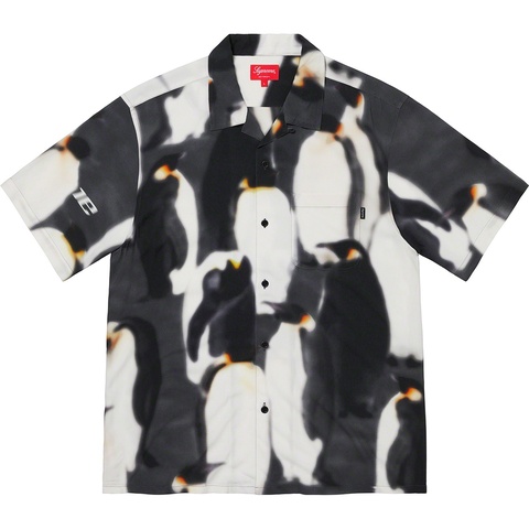 Supreme Penguins Rayon S/S Shirt - Black