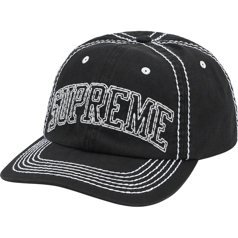 Supreme Big Stitch 6-Panel - Black