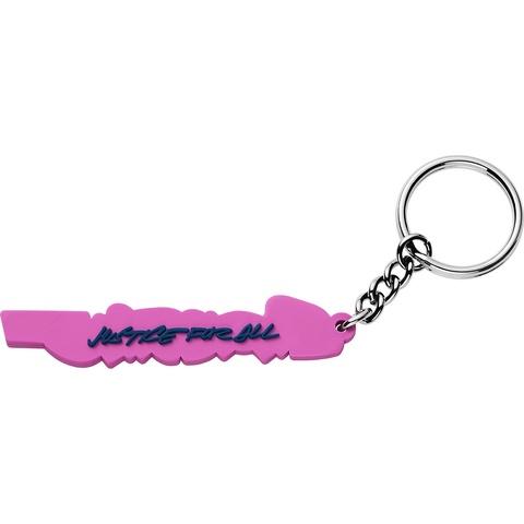 Supreme Futura Logo Keychain - Bright Purple