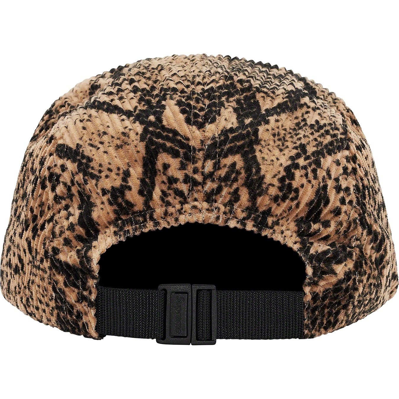 Supreme Snakeskin Corduroy Camp Cap (FW20) - Tan - $54