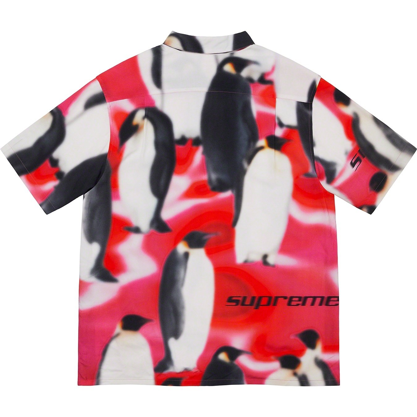 Supreme Penguins Rayon S S Shirt (FW20) - Pink - $138