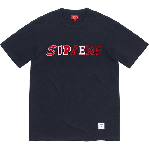Supreme Collage Logo S/S Top - Navy