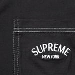 Supreme Contrast Stitch Polo (FW20) - Black