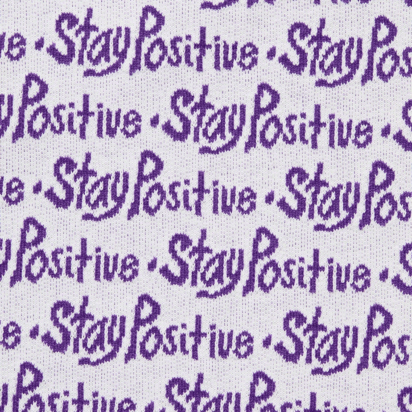 Supreme Stay Positive Jacquard S S Top (FW20) - White - $98