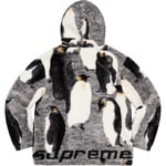 Supreme Penguins Hooded Fleece Jacket (FW20) - Black