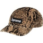 Supreme Snakeskin Corduroy Camp Cap (FW20) - Tan