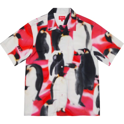 Supreme Penguins Rayon S/S Shirt - Pink