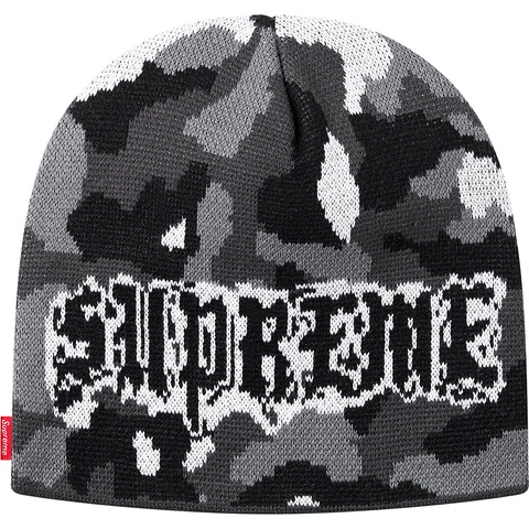 Supreme Paris Camo Beanie - Snow Camo