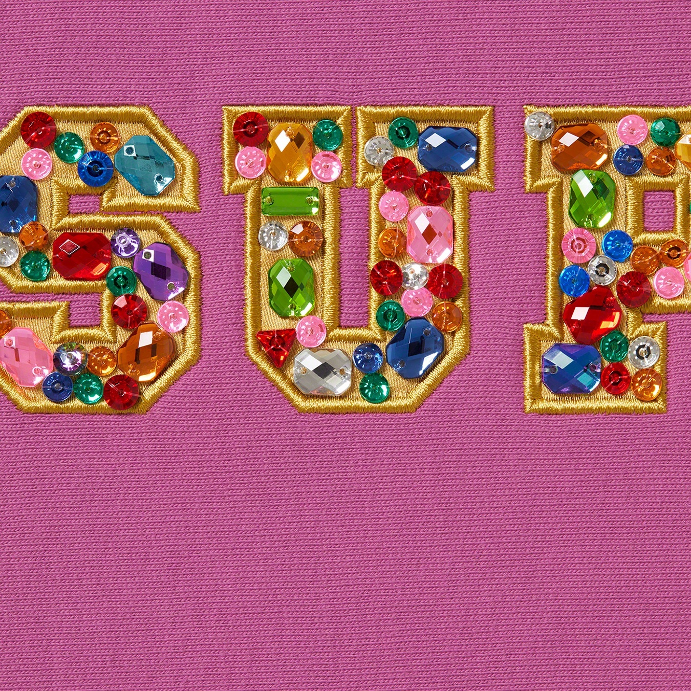 Supreme Jewels Hooded Sweatshirt (FW20) - Bright Purple - $168