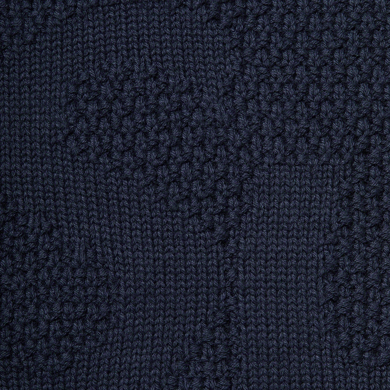 Supreme Textured Small Box Sweater (FW20) - Navy - $138