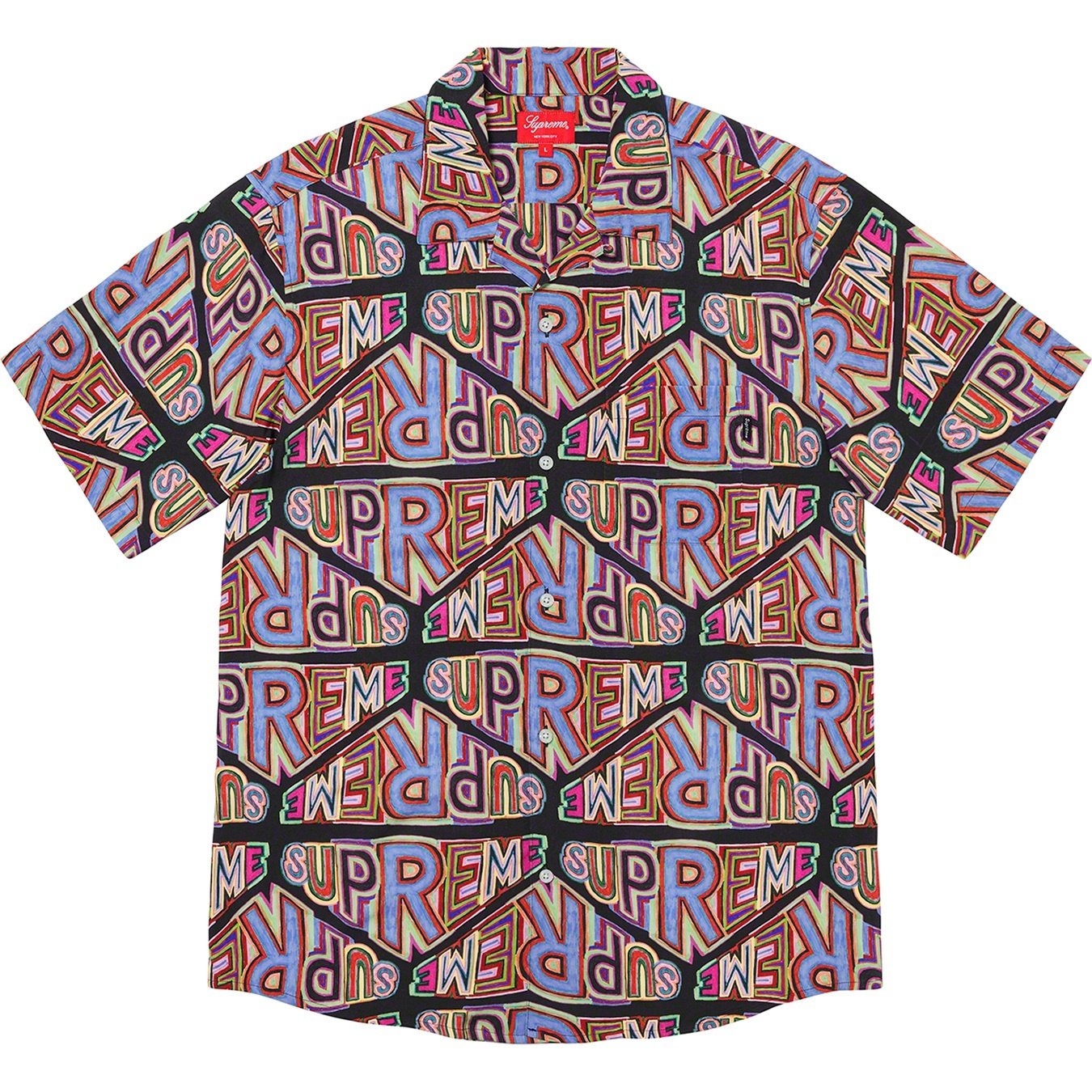 Supreme Perspective Rayon S S Shirt (FW20) - Black - $138