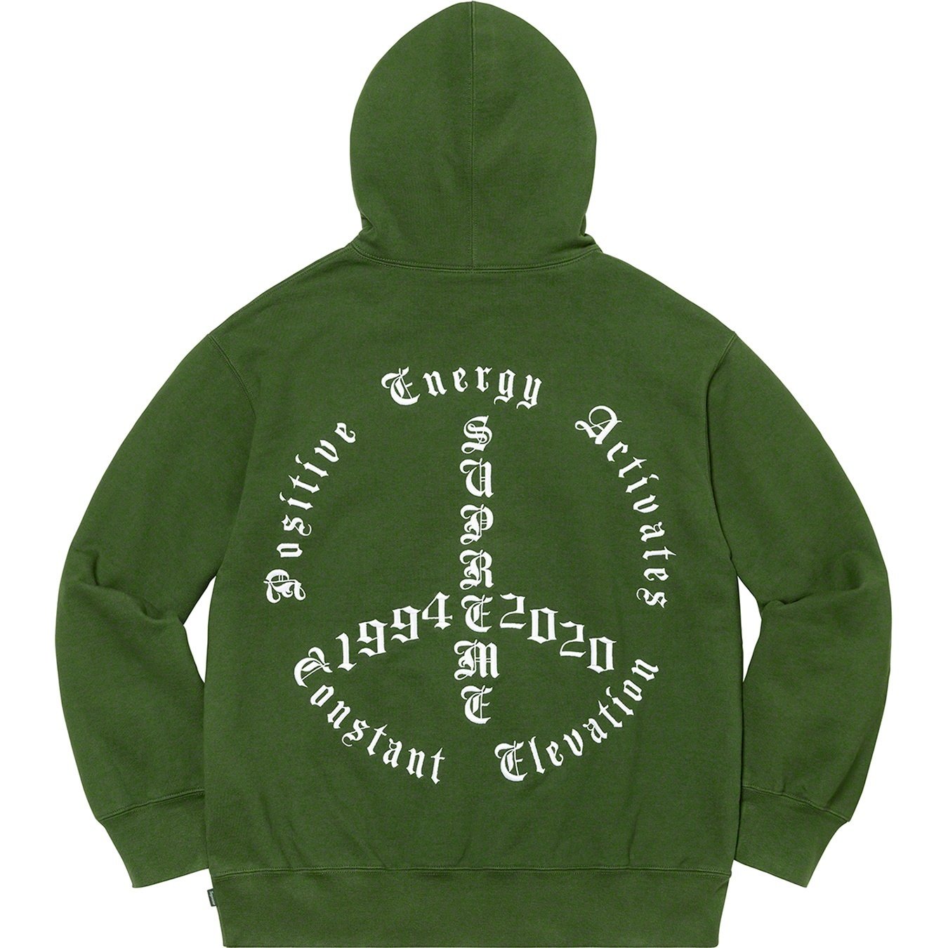 Supreme Peace Hooded Sweatshirt (FW20) - Green - $168