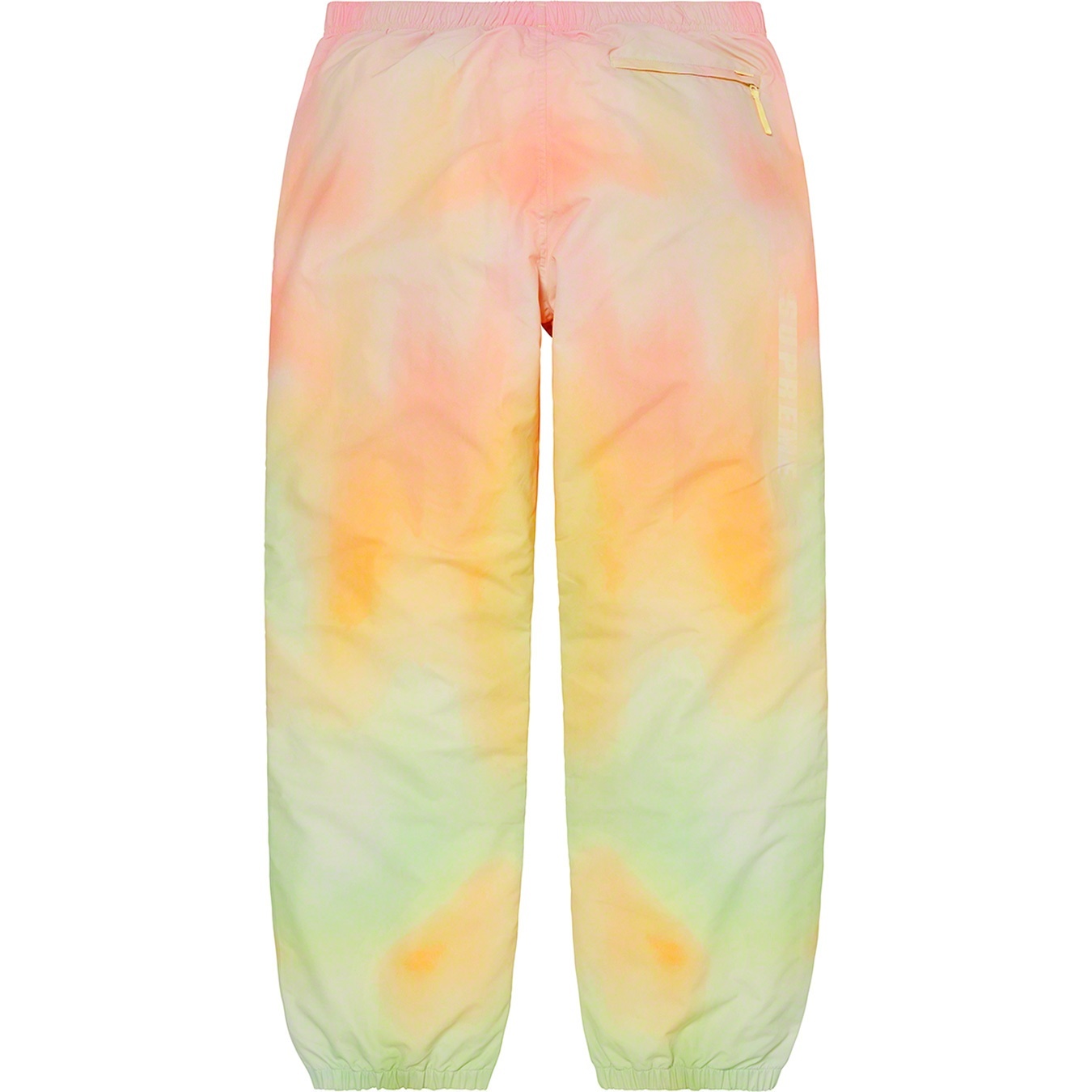 Supreme Side Logo Track Pant (FW20) - Yellow Gradient - $128