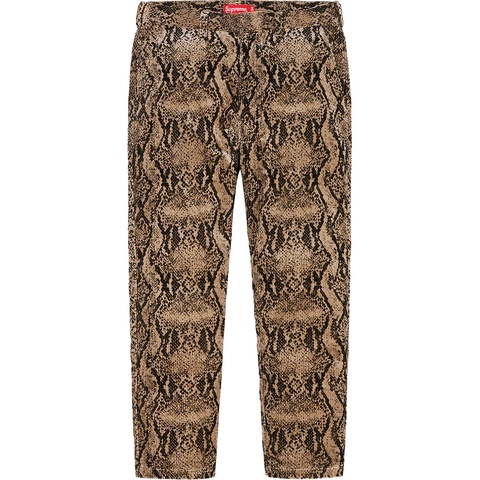 値下新品supreme Corduroy Flight Pant Snake Corduroy Flight Pant - fall/winter 2020 - Supreme