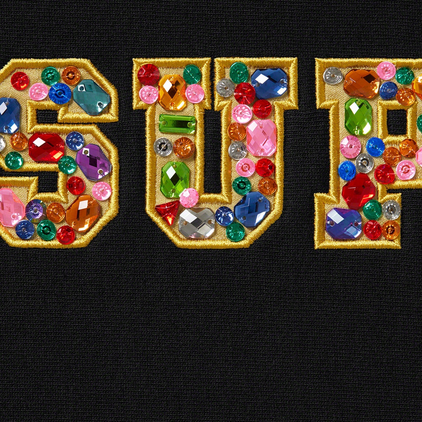 Supreme Jewels Hooded Sweatshirt (FW20) - Black - $168