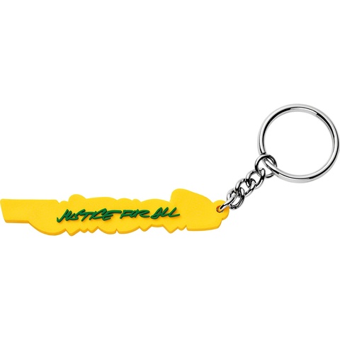 Supreme Futura Logo Keychain - Yellow