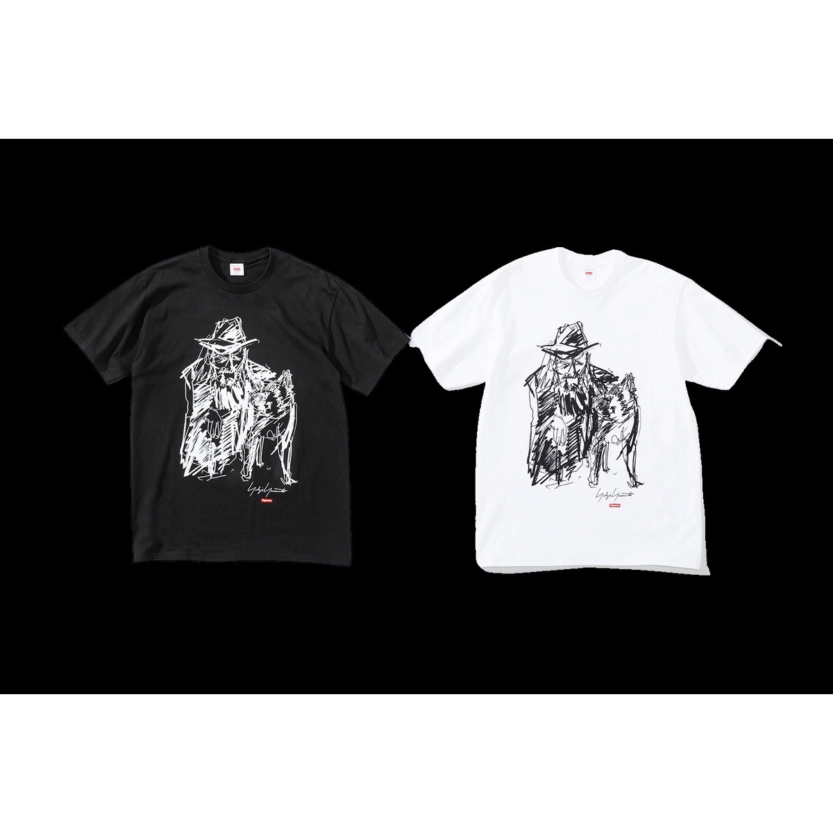 Supreme®/Yohji Yamamoto®Scribble Portrait Tee - Supreme