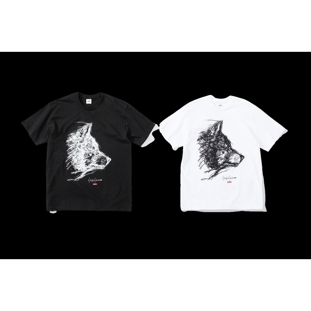 Supreme®/Yohji Yamamoto®Scribble Wolf Tee - Supreme