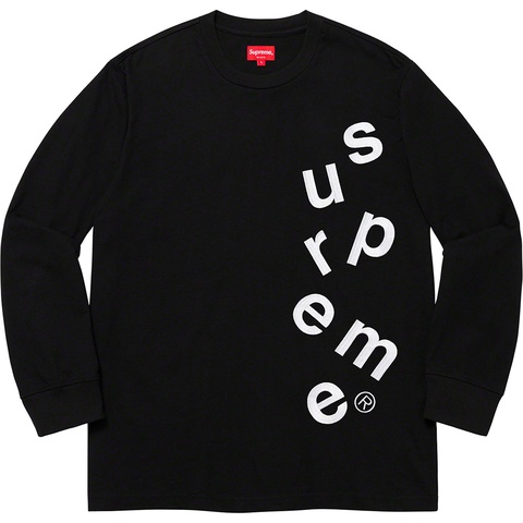 Supreme Scatter Logo L/S Top - Black