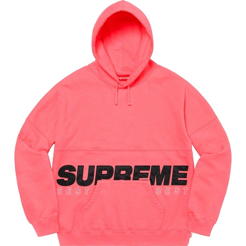 Supreme Best Of The Best Hooded Sweatshirt - Bright Coral