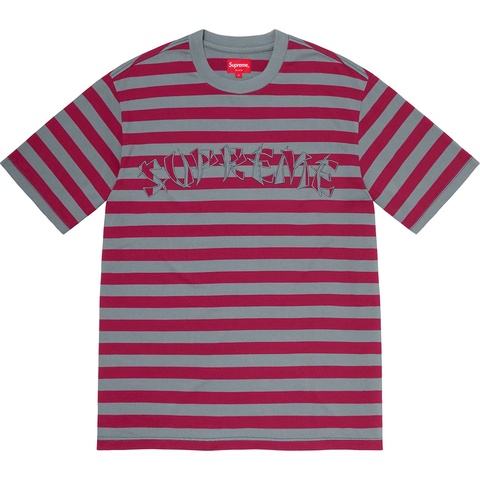 Supreme Stripe Appliqué S/S Top - Slate
