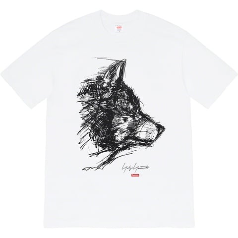 Supreme Supreme®/Yohji Yamamoto®Scribble Wolf Tee - White
