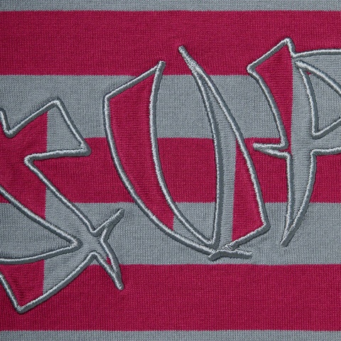Supreme Stripe Appliqué S/S Top - Slate