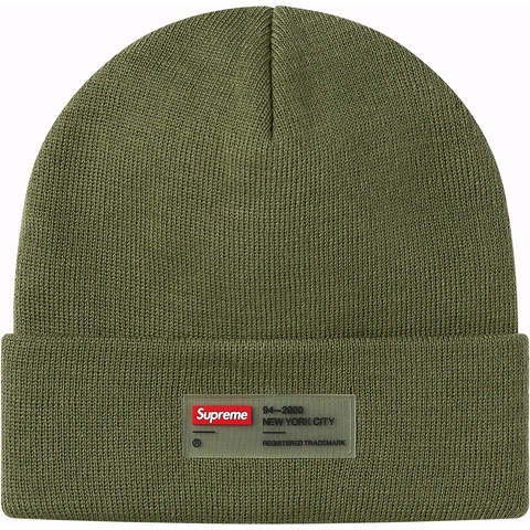 Supreme Clear Label Beanie - Olive