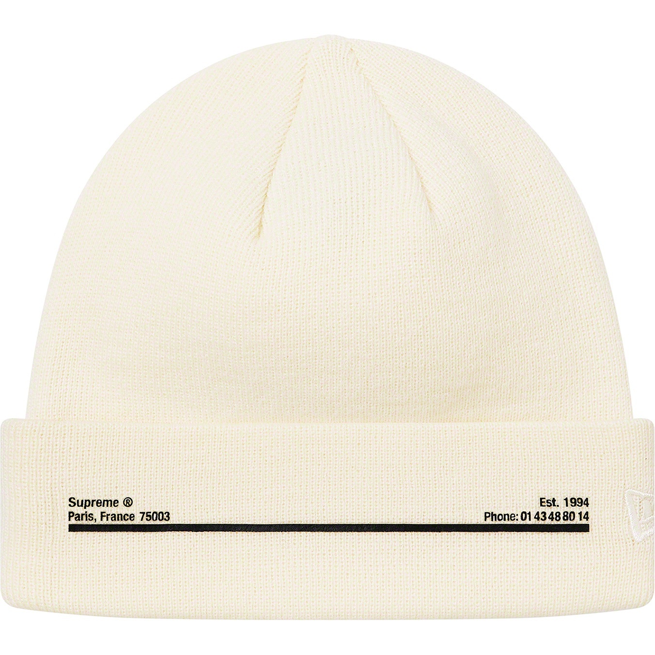 Supreme New Era Shop Beanie (FW20) - Natural - Paris - $38