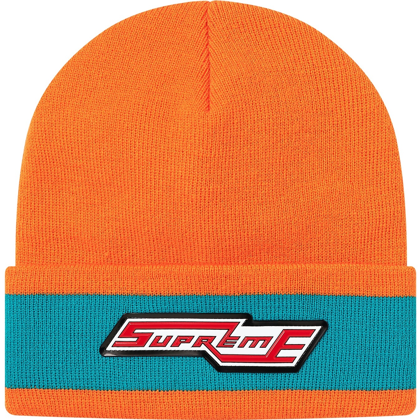Supreme Cuff Stripe Beanie (FW20) - Orange - $36