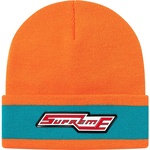 Supreme Cuff Stripe Beanie (FW20) - Orange