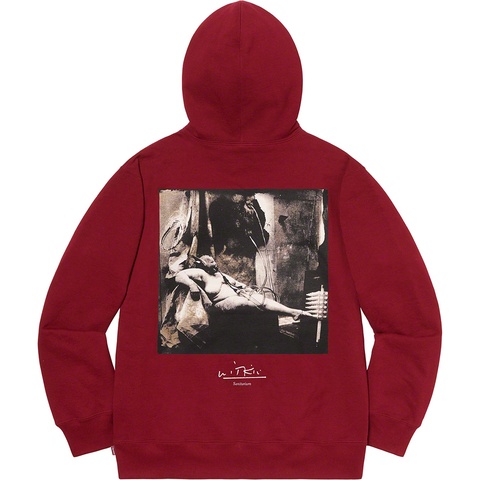 Supreme Joel-Peter Witkin/Supreme Sanitarium Hooded Sweatshirt - Cardinal