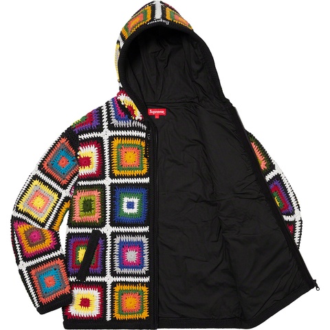Crochet Hooded Zip Up Sweater - fall/winter 2020 - Supreme Crochet Hooded Zip Up Sweater - fall/winter 2020 - Supreme