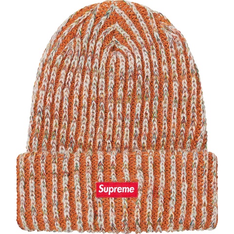 Supreme Rainbow Knit Loose Gauge Beanie - Rust
